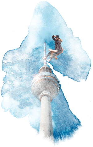 Germany on the Brain flying Berlin Tower image